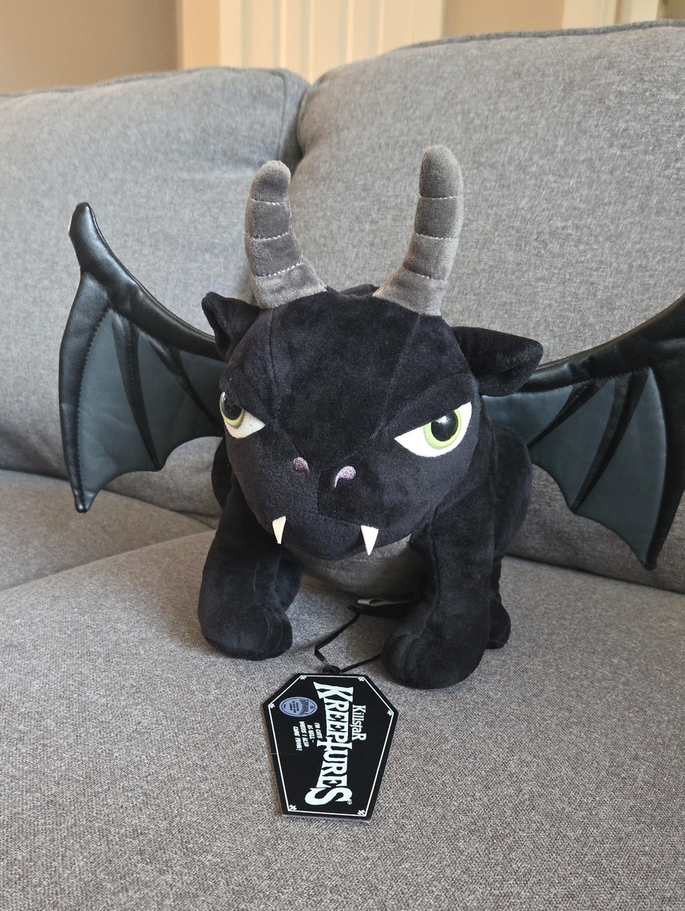 Limited Edition 2019 KillstaR Kreeptures Gargoyle Black Plush Retired Gothic NWT